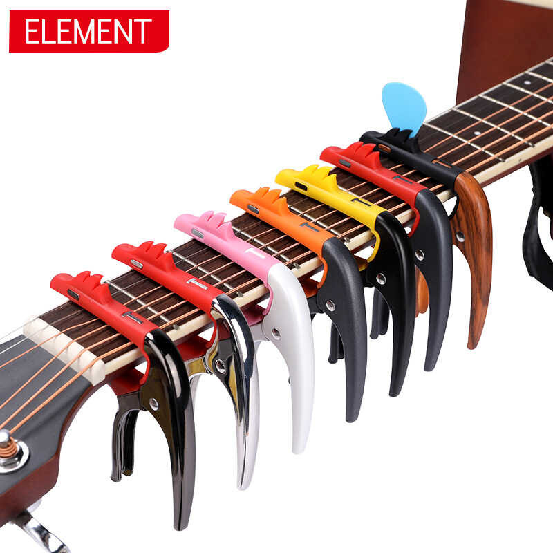 กีต้าร์โปร่ง Flamingo-Shaped Capo กีต้าร์โปร่งไฟฟ้า Capo Tuner กีต้าร์โลหะ Capo