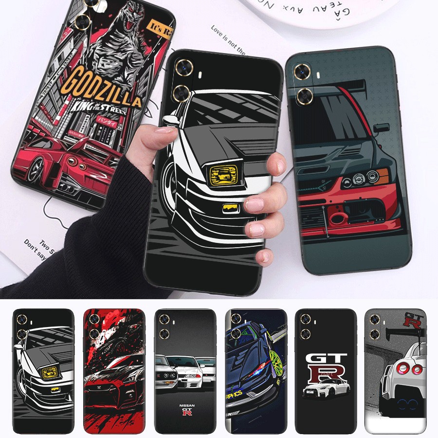 GTR R34 skyline สําหรับ Huawei P10 P20 P30 Pro Lite ความเข้ากันได้เคสโทรศัพท์ TPU ฝาครอบป้องกันแบบนุ