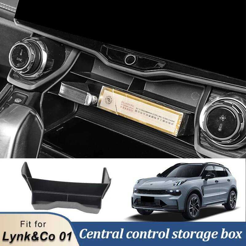 LINNUNU Lynk&Co 01 2021-2023 Central control กล่องเก็บของ retrofit Organizer Ti ABS ภายในรถยนต์อะไหล