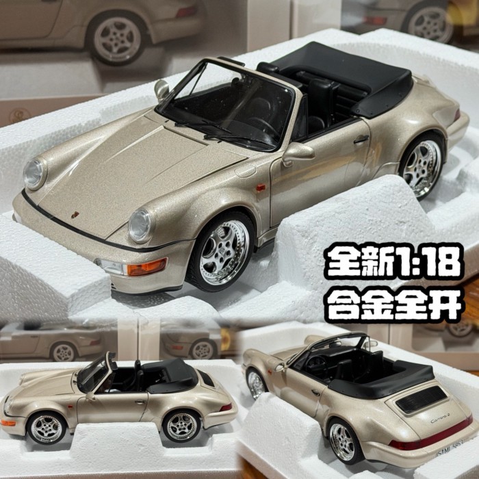 Norwell 1: 18 NOREV Porsche 911 964 Turbo 1992 รถสปอร์ตโมเดลรถโลหะผสม