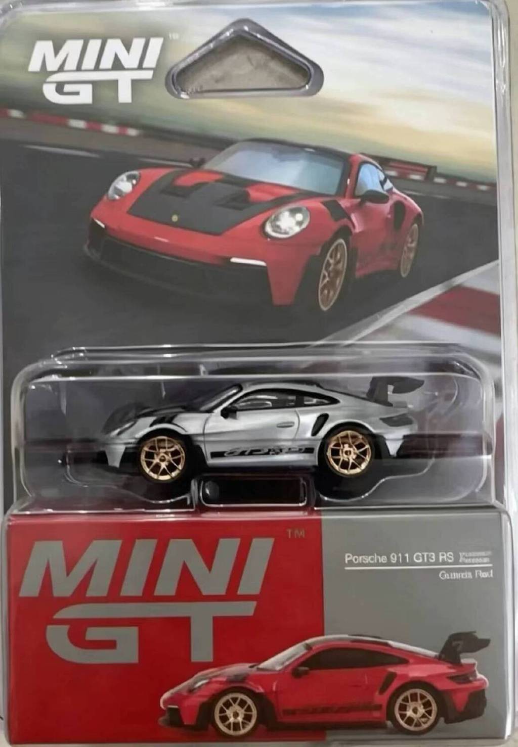 MINIGT 1: 64 Porsche Porsche 911 GT3 RS รถรุ่น 1060#隐藏清漆