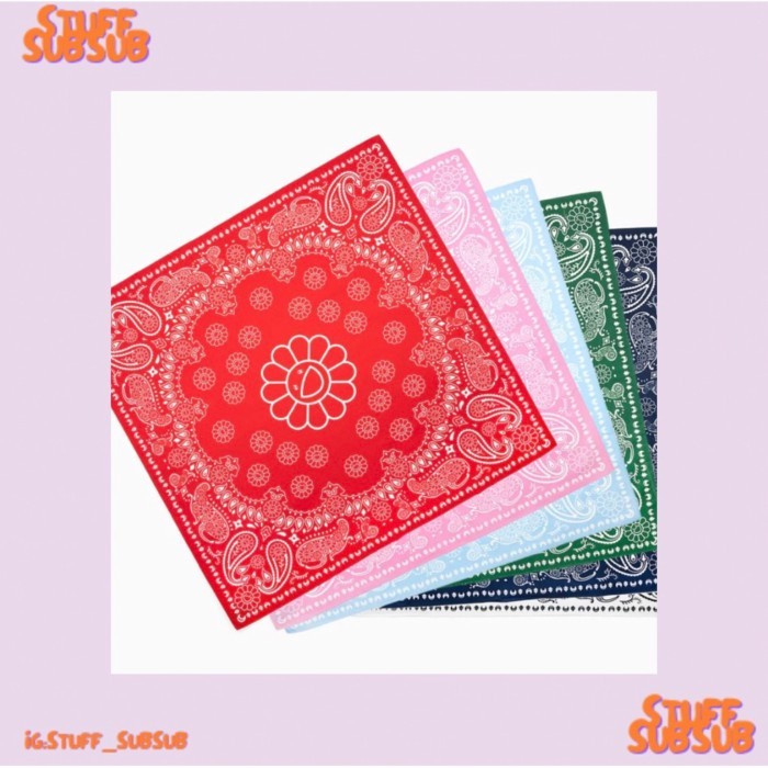 พร้อมส่ง/ของแท้ Murakami Flower Paisley Bandana