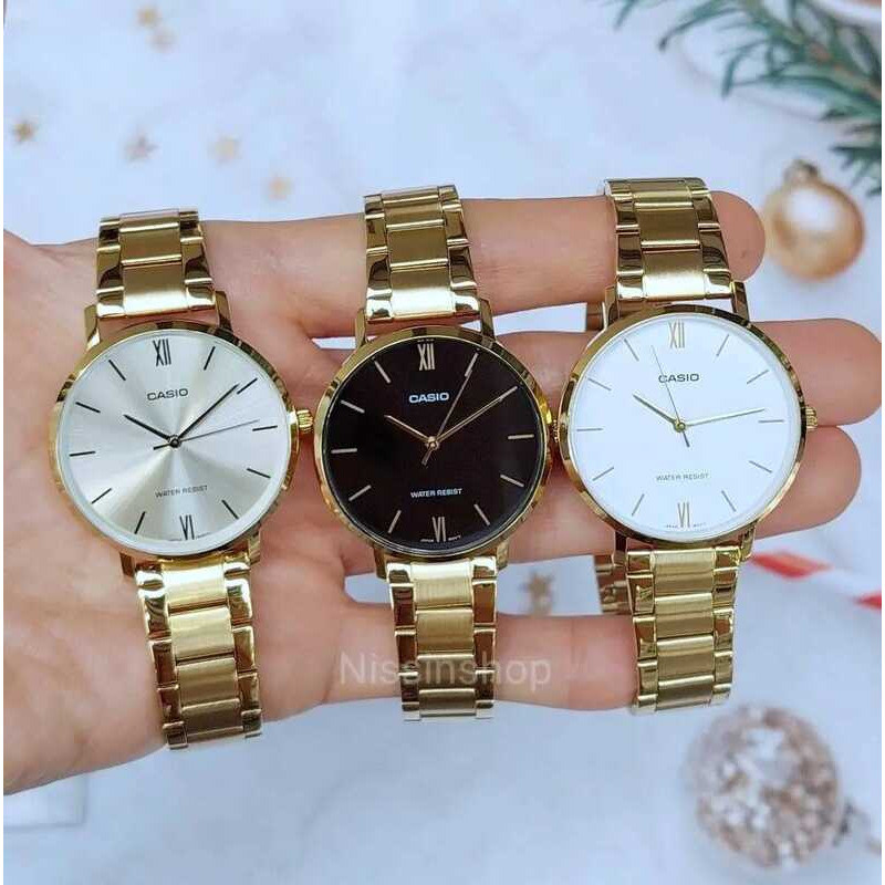 นาฬิกา Casioแท้ รุ่น Ltp-Vt01g-1B, Ltp-Vt01g-9B และ Ltp-Vt01g-7B ,Ltp-Vt01g-4B นาฬิกาข้อมือผู้หญิง ส