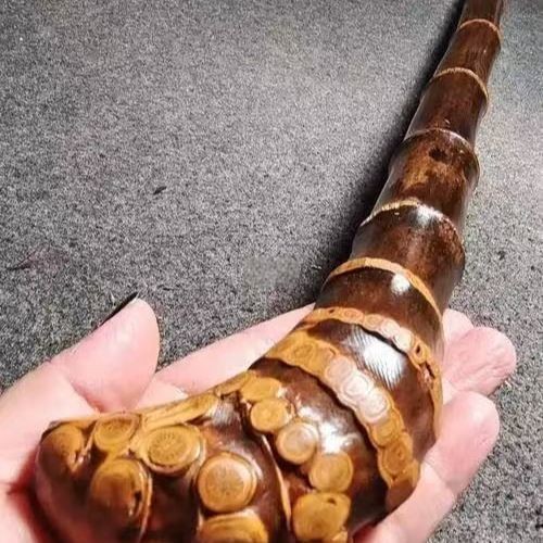 Old Old Bamboo Crutch Play Stick Trekking Stick Bamboo Outdoor Houndingeering Anti-Slip Mountaile B