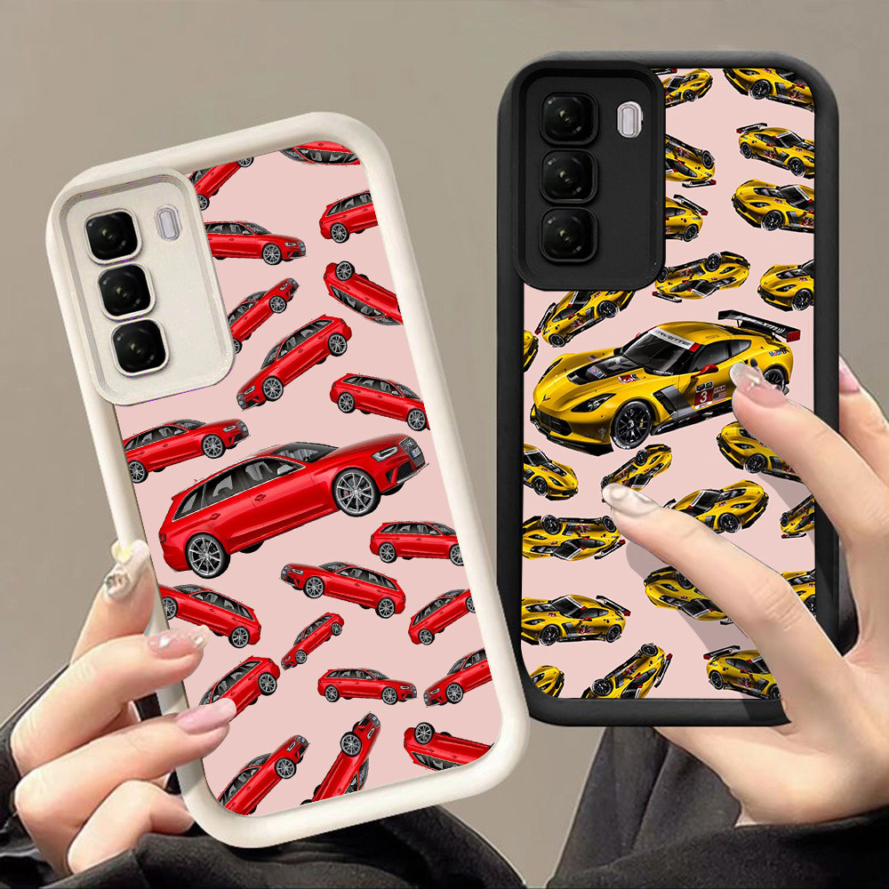 เคสสําหรับ Infinix HOT Note 60 60i 50X 50i 50 50 50S Pro Plus 5G Q-73 การออกแบบรถ