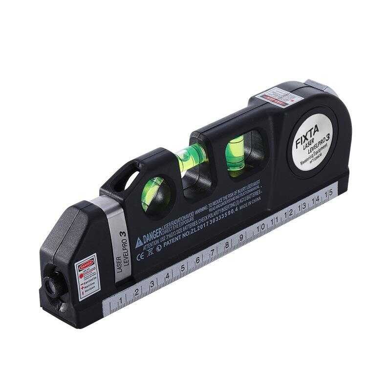 เยอรมัน Spirit Level เลเซอร์อินฟราเรด Spirit Level เทป Multi-Function Spirit Level Cross Line Castin