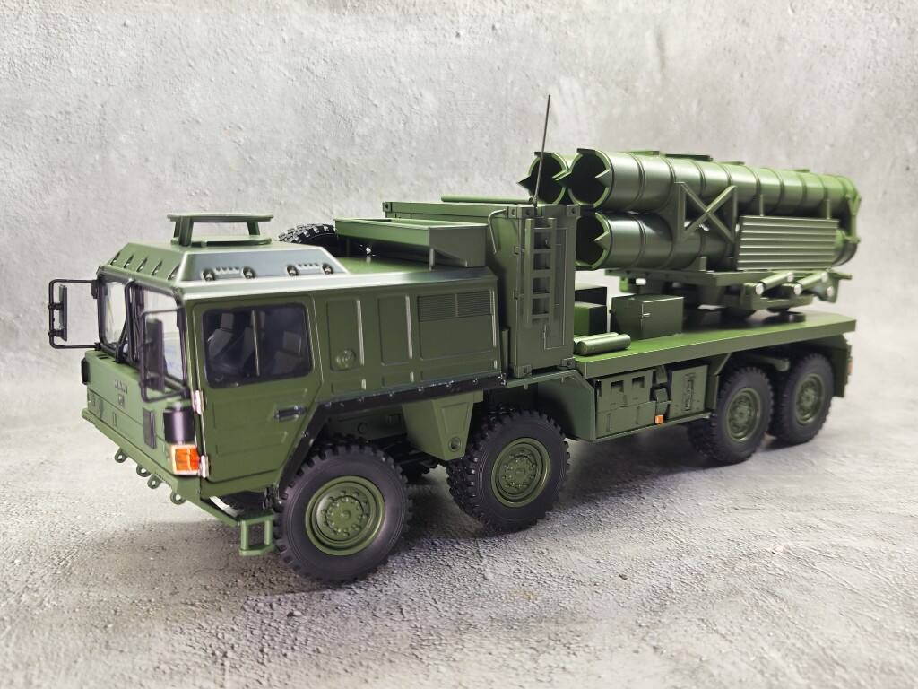 1/32 German MAN SX Extreme Multi-Purpose Tactical Truck Chassis Missile Vehicle Alloy Model Missile 