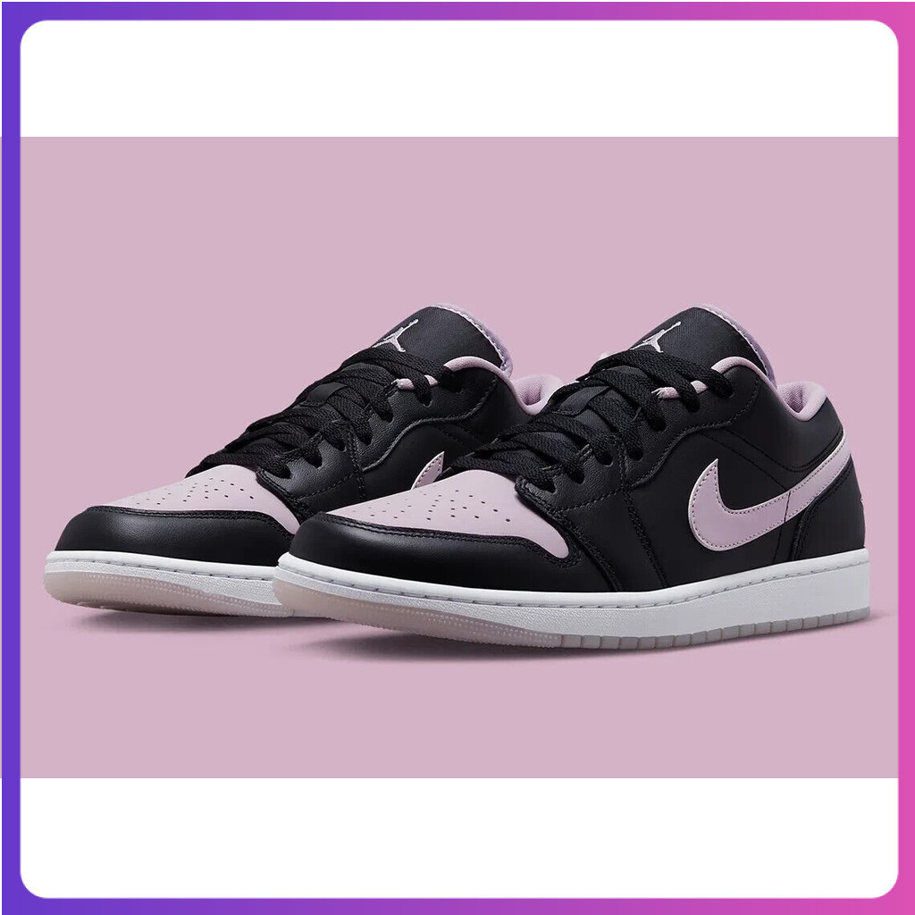 [การประกันคุณภาพ] N & K Air 1 Low SE Black Ice Transparent Lilac White DV1309-051 ผู้ชายขนาดสไตล์ใหม