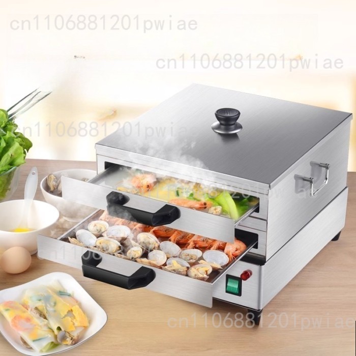 Electric breakfast rice noodle steamer steamer 304 stainless steel drawer rice noodle stove