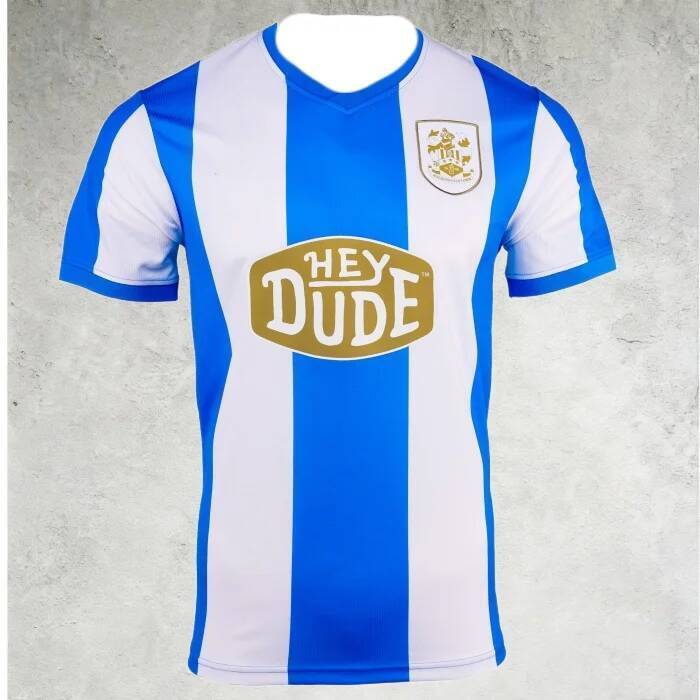 Ruddersfield Town FC Home and Away Footbool Jersey เสื้อยืด Comfortbale Breathable เสื้อยืดผู้ใหญ่ Beachwear Surfing ชุด Wetsuit