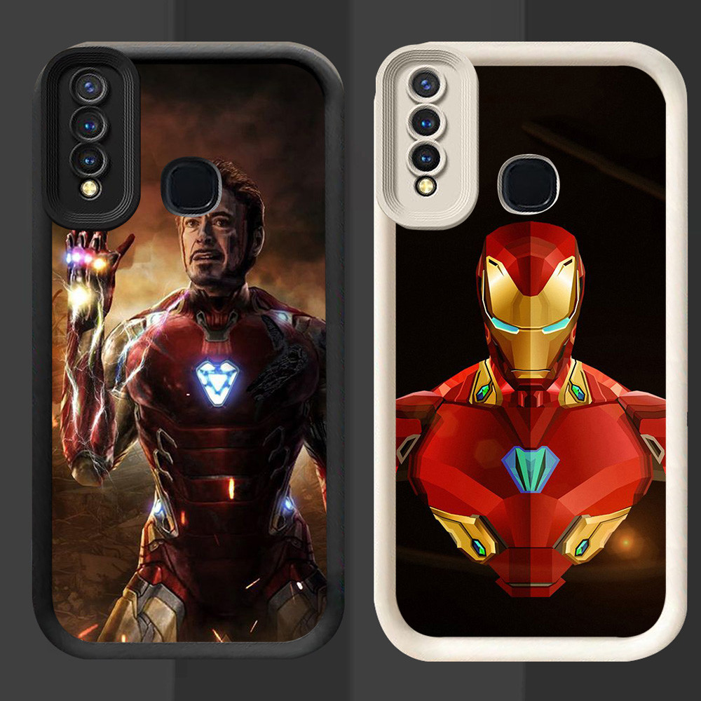 R69 Iron Man สําหรับ VIVO Y17 Z1 Y50 Y30i Y15 Y30 Y12 Y19 V9 Pro สีดําและสีขาว