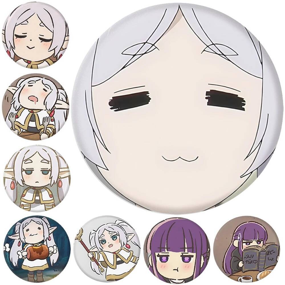 อะนิเมะ Frieren: Beyond Journeys End Frieren Eisen คอสเพลย์ Badge Pin SPTE Tinplate เข็มกลัด Prop