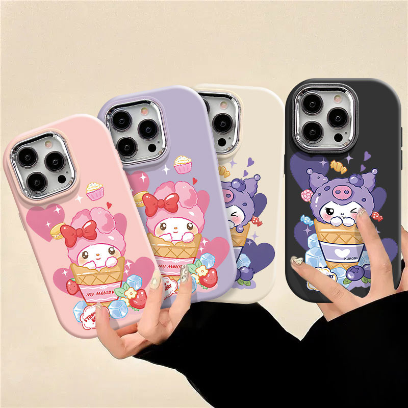 น่ารักไอศกรีม My Melody Kuromi เคสโทรศัพท์สําหรับ VIVO Y11 Y12 Y15 Y17 Y15S Y15A Y16 Y17S Y18 Y19 Y1