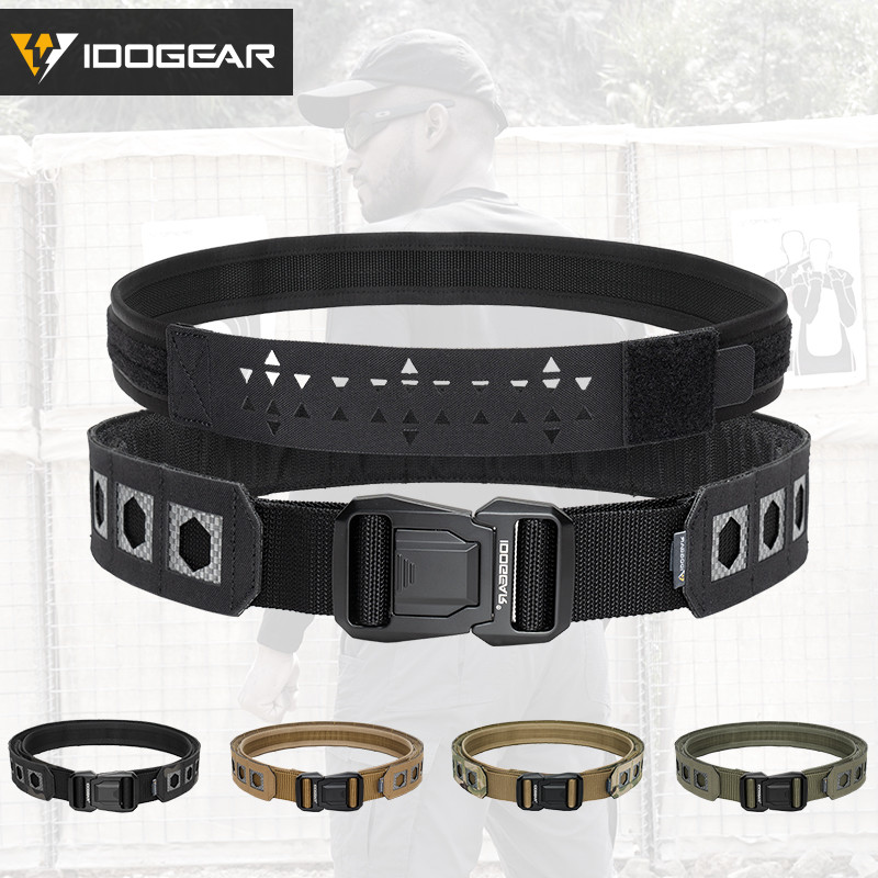 IDOGEAR เข็มขัดยุทธวิธี Tegris Series ขนาด 2" จากผ้าไนลอน 1000D น้ำหนักเบาทึ้งทาน กะบังเก็บของ MOLLE