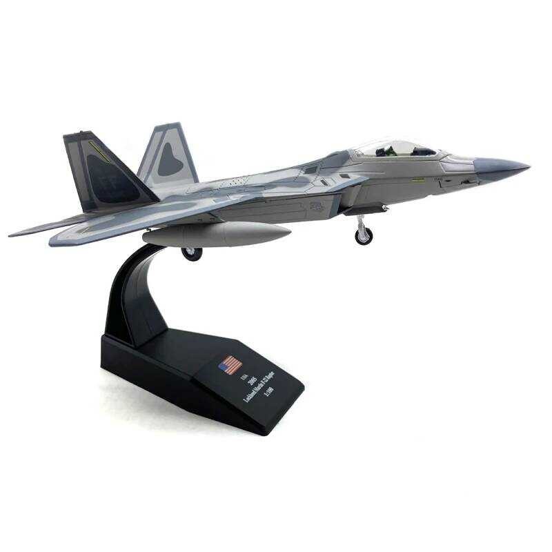 C C JASON TUTU 1/100 Scale Diecast Alloy Model F-22 Fighter US Air Force Aircraft F22 Raptor Collec