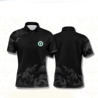 (Qianrui01) เสื้อโปโลลายไทย เสื้อทำงาน แบรนด์Juntakarn จันทกานต์ รุ่น (กนกประยุกต์สีใหม่ อปท) เกรดพรีเมียม ใส่สบาย ไม่ร้อน (เลือกตราหน่วยงานได้ สาธา สพฐ อปท และอื่นๆ)