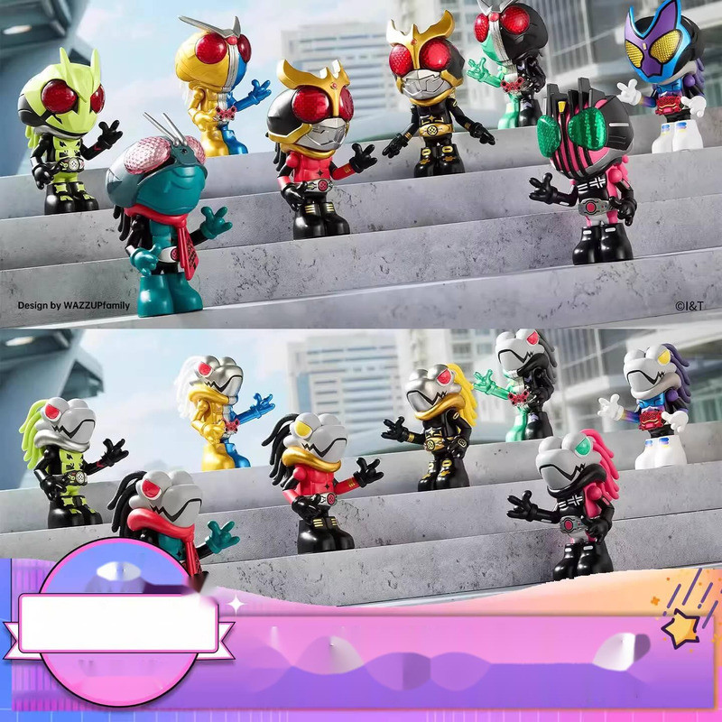{ของเล่นสดใส} WASA Co-Branded Kamen Rider Figure Dirty Braids Mystery Box อินเทรนด์เล่น Merchantings Empty My Emperor Rider Gabu ตกแต่งรุ่นของเล่น 251005