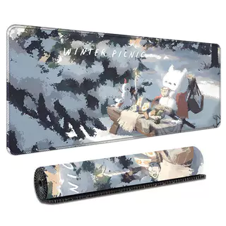 แผ่นรองเมาส์การ์ตูนน่ารัก 300x800x3 มม. 7 ลายน่ารัก แผ่นรองโต๊ะขนาดใหญ่พิเศษ สำนักงานและเกม