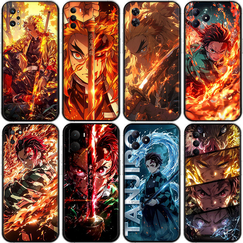 Hot Blooded Anime Demon Slayer Tanjiro ^W7 สําหรับ Realme Narzo 50a 50i Prime 70 Pro X N65 ความเข้าก