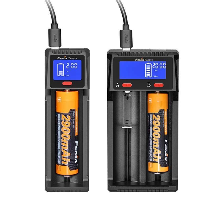 Fenix ARE-D1/D2 เครื่องชาร์จ USB สำหรับ NiMH/LiPo แบตเตอรี่ และ Power Bank