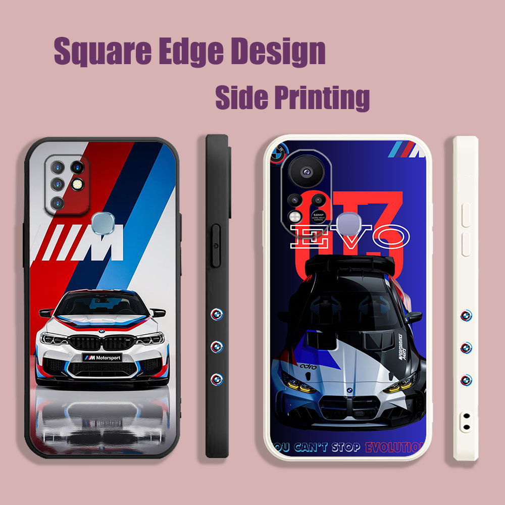 ปลอกสําหรับ Huawei Y6P Y7 Y7A Y6 Pro Nova 3i 7i 8iJDM รถ BMW M Series สัญลักษณ์ CBL81 เคสโทรศัพท์ขอบ