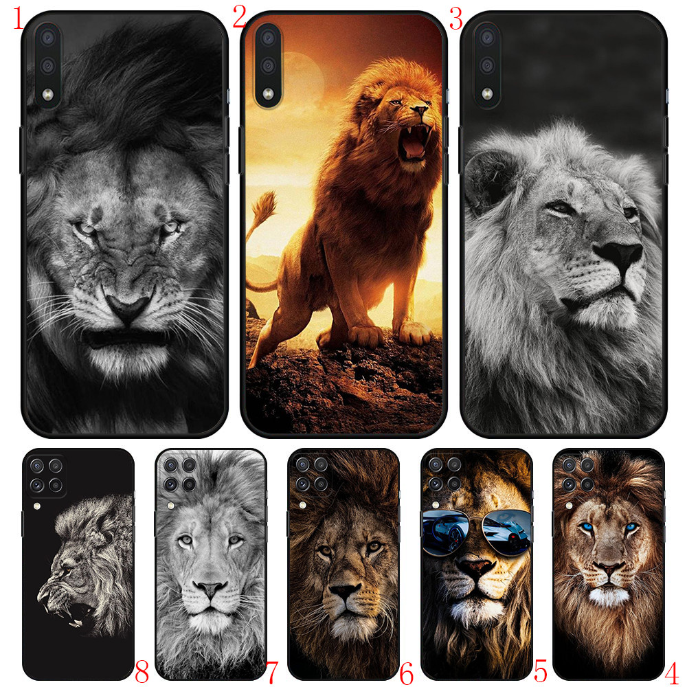 Huawei Y5P Y6P Y8P Y7A Y9A Y8S Y9S Y6 Y7 Y9 Prime 2019 V13 Lion Art Cool Soft เคสโทรศัพท์สีดํา