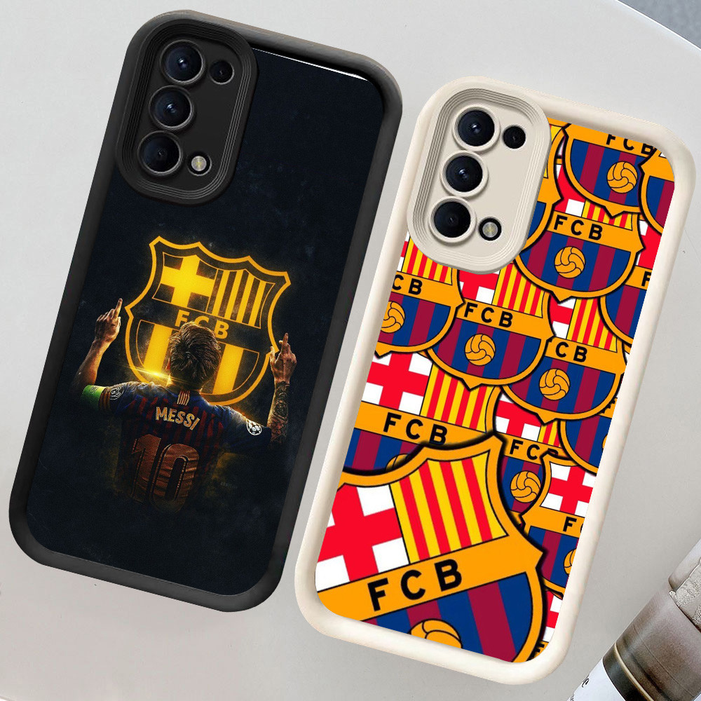 CH3 Barcelona Soft Casing สําหรับ OPPO F19 A72 A95 A92 F19s A52 เคสป้องกัน