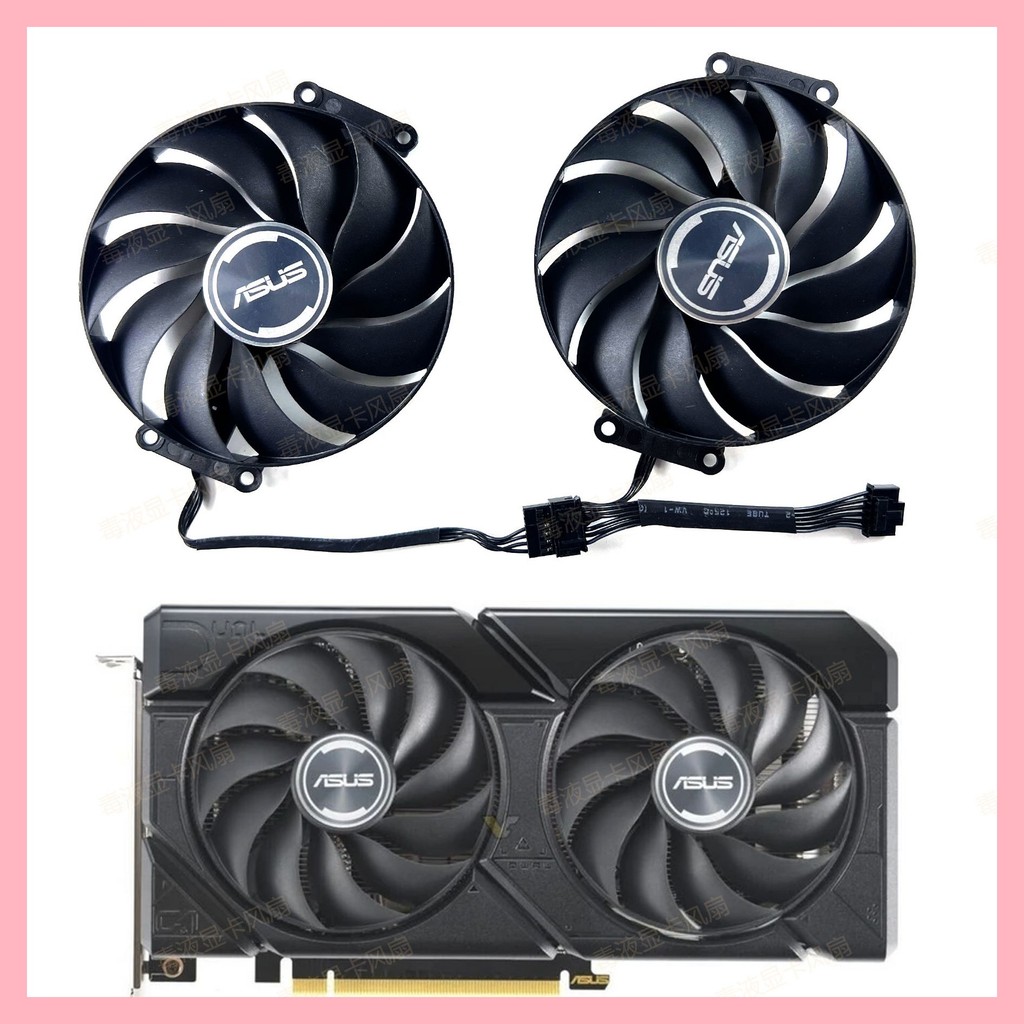 ASUS/ASUS RTX 4060 4060ti 4070s Snow Leopard DUAL EVO กราฟิกการ์ดพัดลมระบายความร้อน