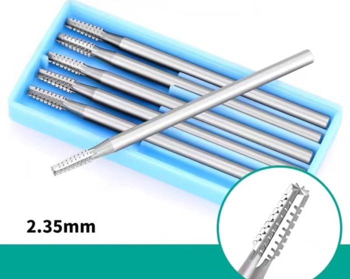 6pcs/set HSS Burs Engraving Metal Drill Carving Grinding Bits 2.35mm Shank Jewelry Tools Wood Milli