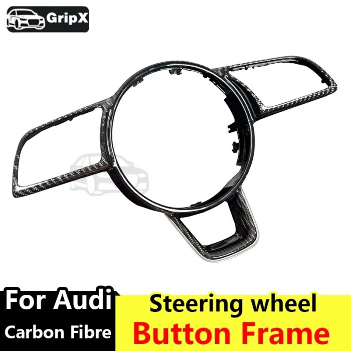 Suitable for Audi A4 B9 A3 8Y 2017-2019 carbon fiber frame steering wheel assembly accessories