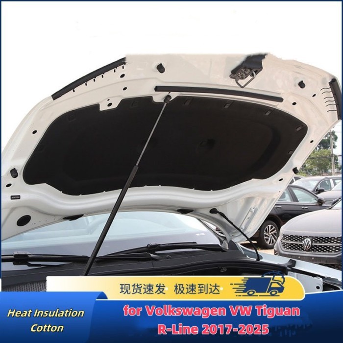 for Volkswagen VW Tiguan R-Line AD BW 2017~2025 Car Hood Engine Insulation Pad Soundproof Heat Cott