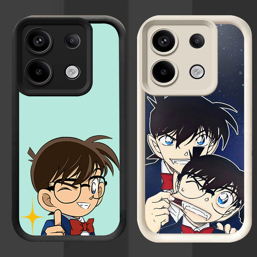 R97 Detective Conan Casing สําหรับ Infinix Tecno Note Zero 30 Pova 5 Pro 5G สีดําและสีขาว