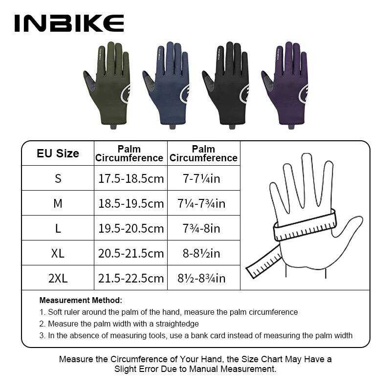 ▥ INBIKE ถุงมือจักรยาฤดูหาวสําหรับผู้ชายห้าจอสัมผัสถุงมือขี่จักรยา MTB