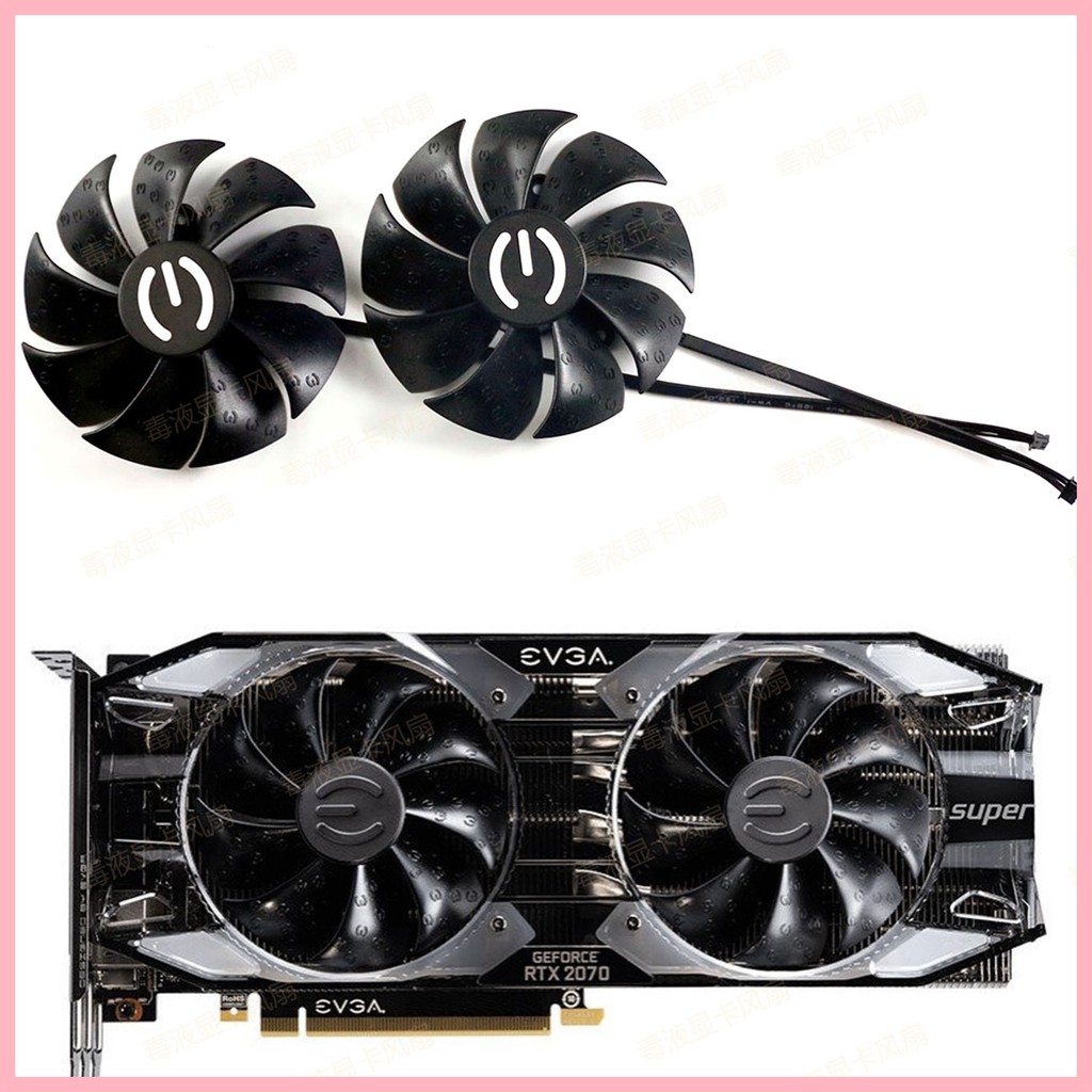 EVGA RTX2060S 2070 2070S 2080 2080S 2080Ti XC ULTRA พัดลมการ์ดกราฟิก