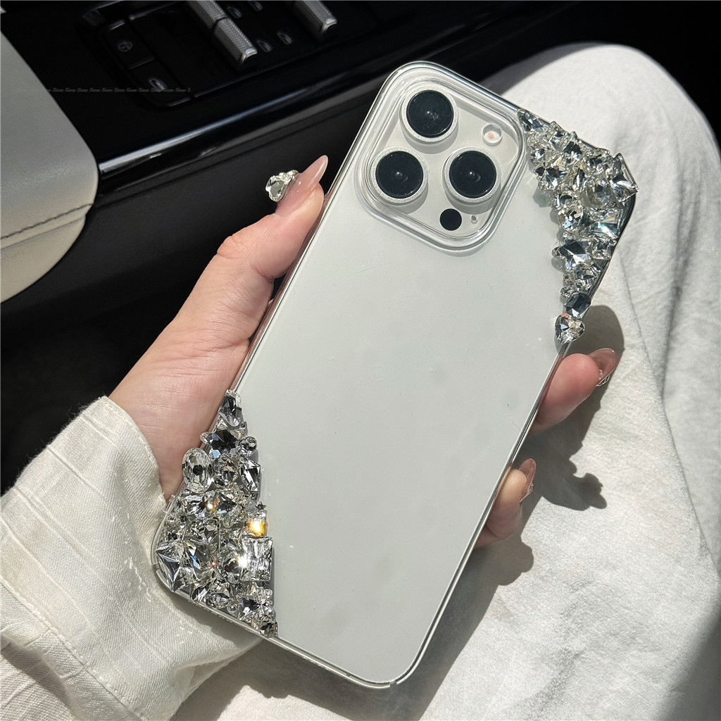 หรูหราเพชรเงาสําหรับ OnePlus 7 7T 8 8T 9 9R 9RT 10 11 12 13 13T ACE 2 2V 3 3V 5 Pro Ultra Hard PC ฝา
