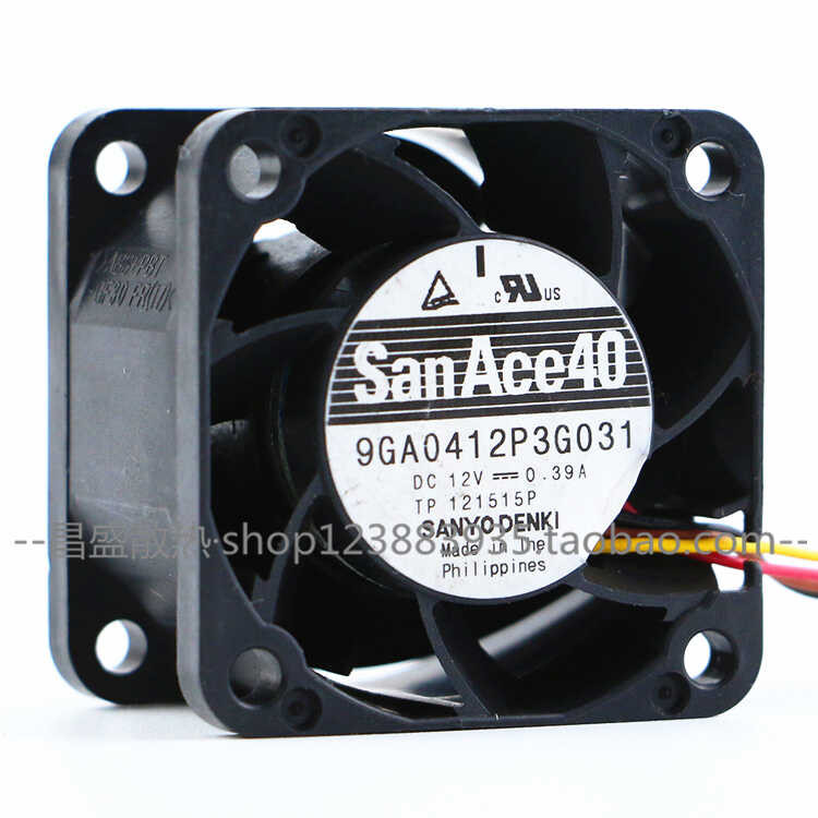 Sanyo 9GA0412P3G031 4028 4 ซม.12V 0.39A Server PWM พัดลมระบายความร้อน wangc3