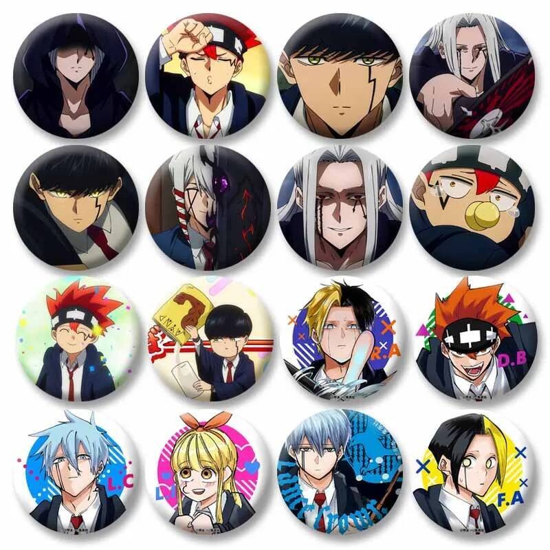 อะนิเมะ Mashle Magic และกล้ามเนื้อเหรียญเข็มกลัดน่ารักการ์ตูนบทบาทเล่นเคลือบ Pin กระเป๋าเป้สะพายหลัง