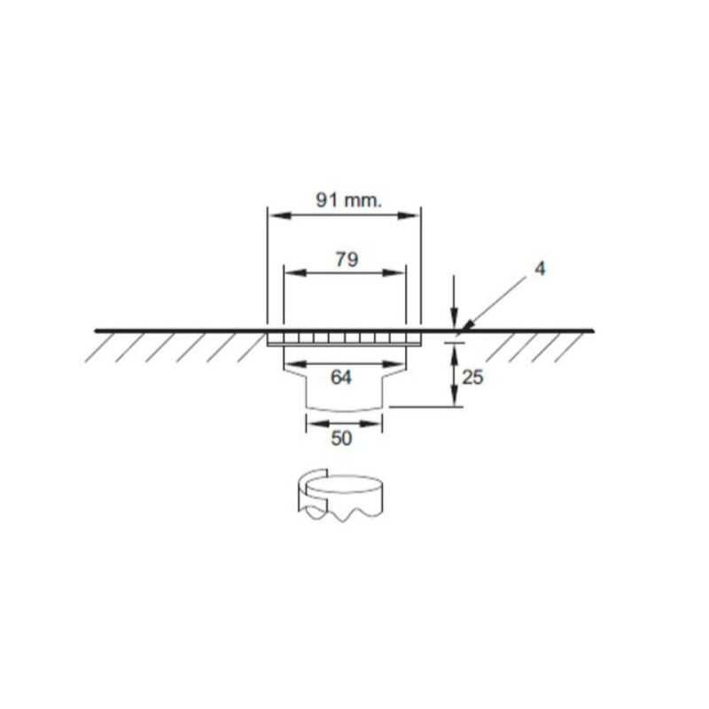STANDARD AMERICAN A-8200-N ตะแกรงดักกลิ่น 4 สแตนเลส