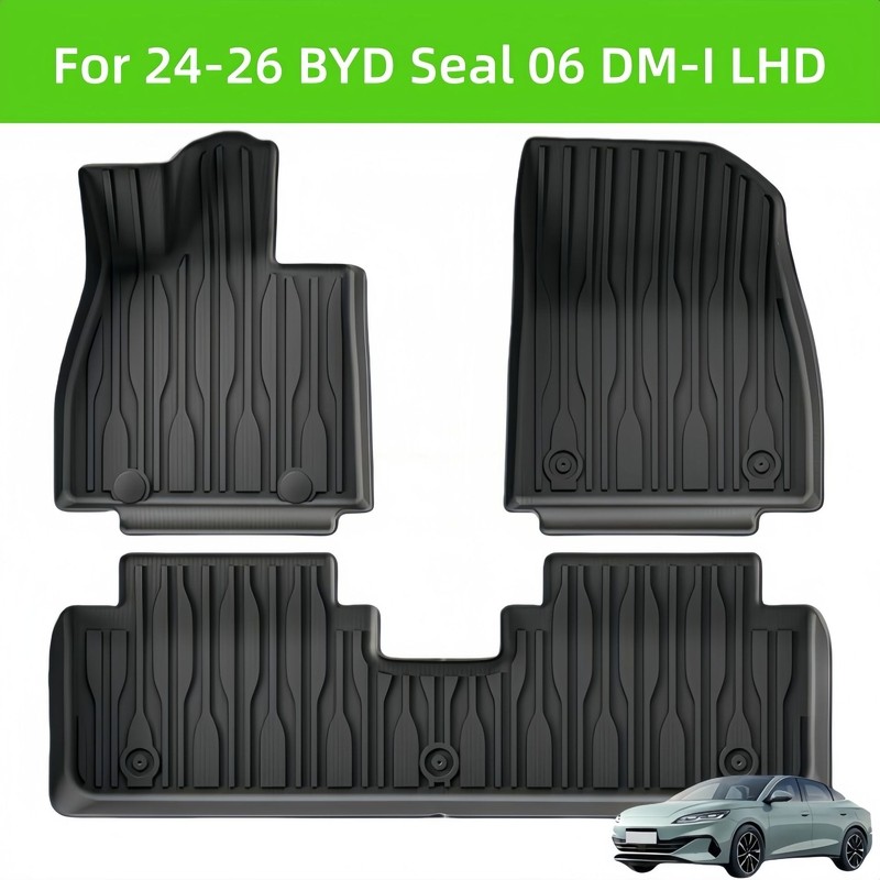 For24-26 BYD Seal 06 DM-I TPE พรมปูพื้นรถยนต์ด้านหลัง
