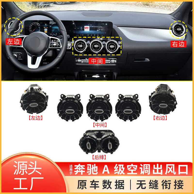 เหมาะสําหรับ 19-24 Mercedes-Benz A-Class W177 เครื่องปรับอากาศ Outlet แผงประกอบเครื่องปรับอากาศ Outl