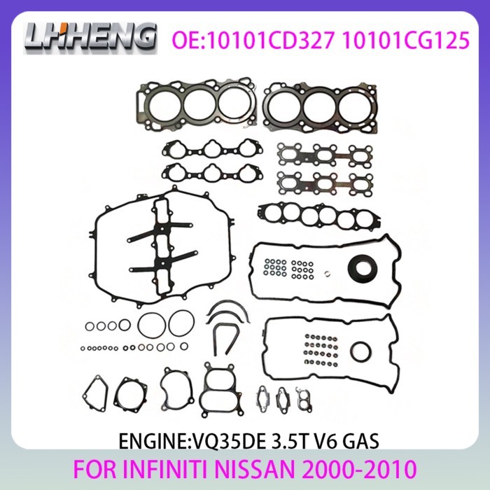 VQ35DE ENGINE gasket set For INFINITI FX35 NISSAN 350Z Z33 ELGRAND E50 E51 3.5L 3.5 L T V6 GAS 2000