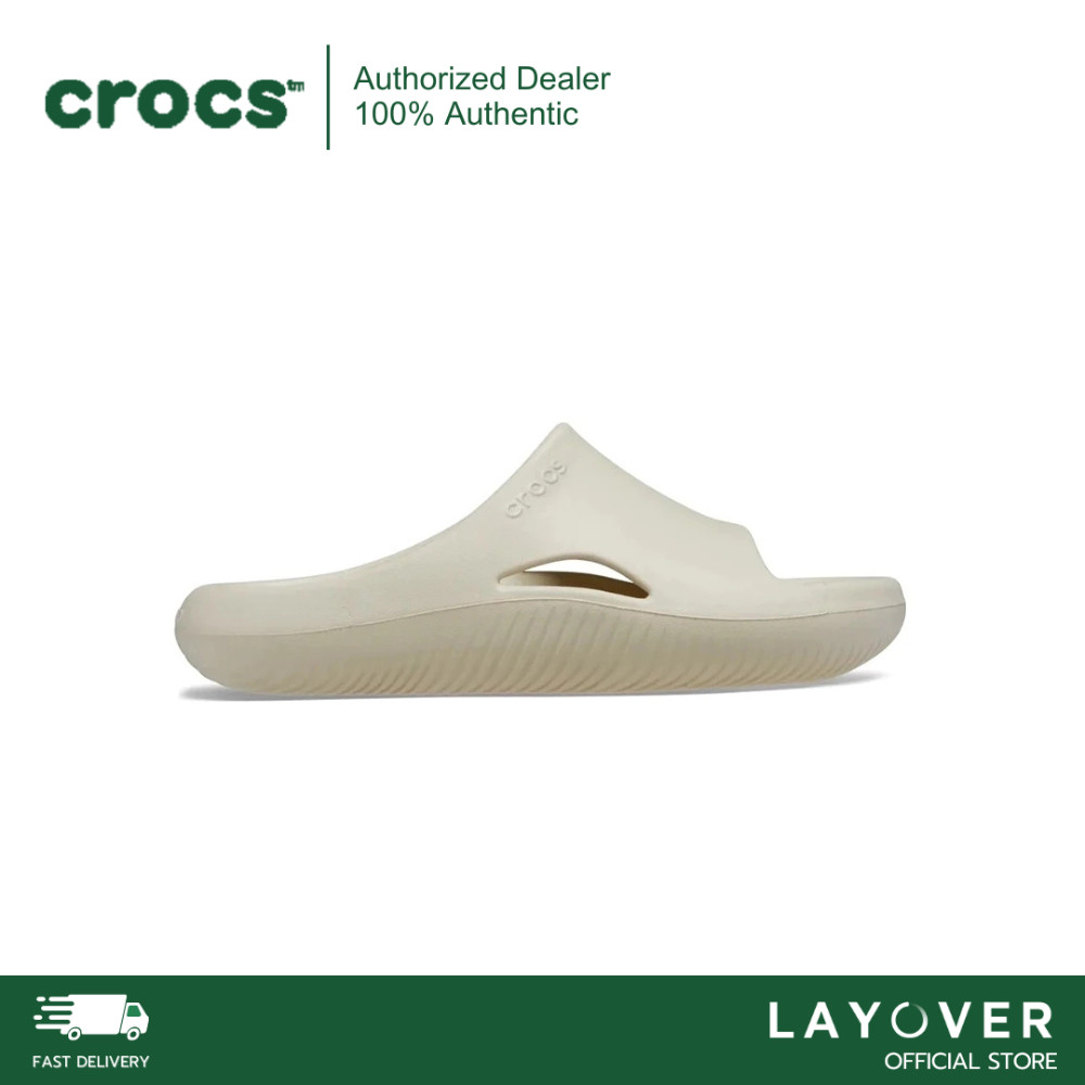 ♞,♘[ส่วนลด20% 20XTRA88] รองเท้า Crocs รุ่น Mellow Recovery Slide Bone KHF