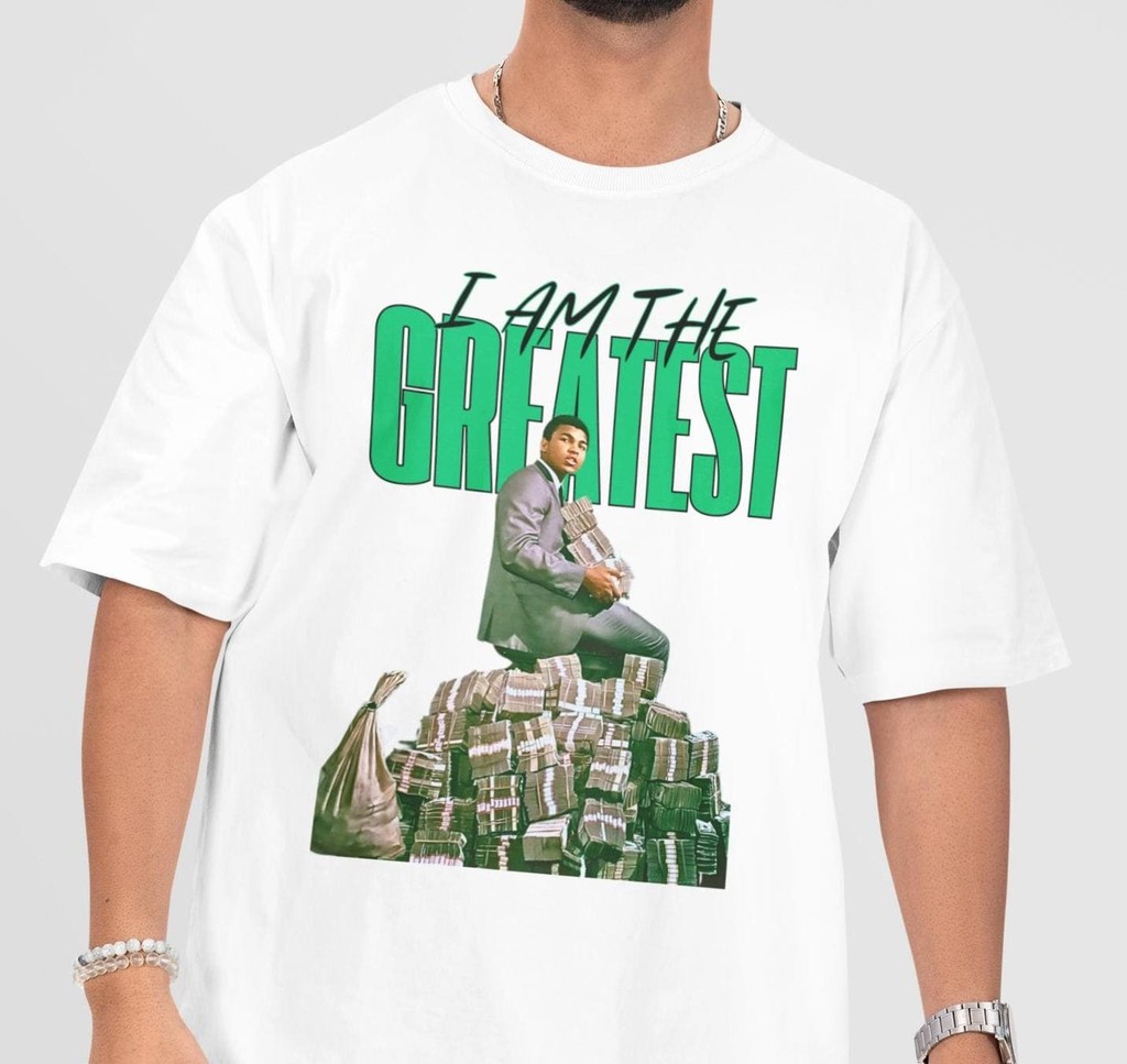 Muhammad Ali Money T-shirt เสื้อยืดสำหรับผู้ชาย