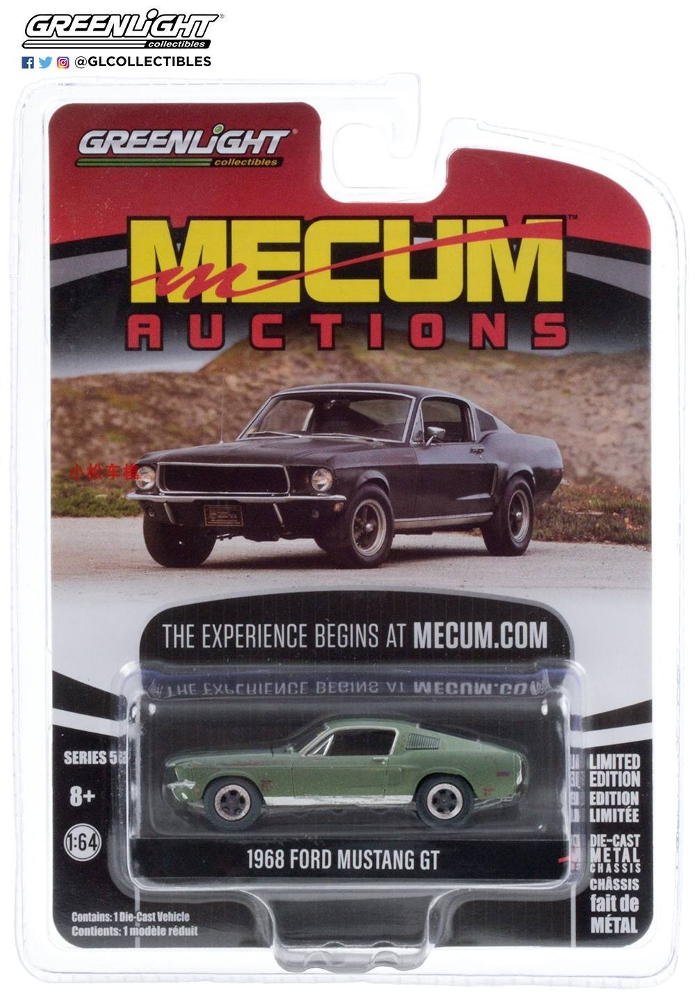 GreenLight GreenLight 1: 64 1968 Ford Mustang Ford Mustang GT Blitt Out of Print Car Model