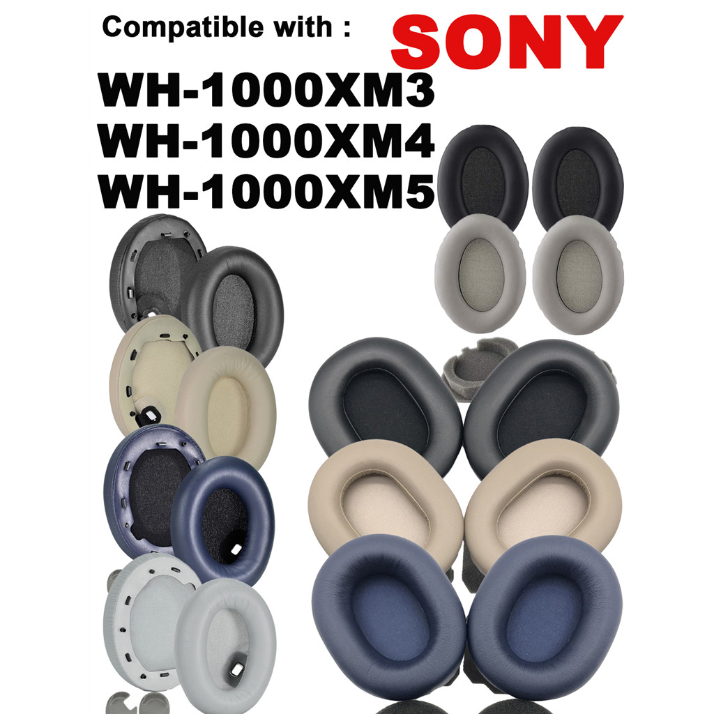 แผ่นรองหูฟัง 1 คู่สําหรับ Sony WH-1000XM5 WH-1000XM4 WH-1000XM3