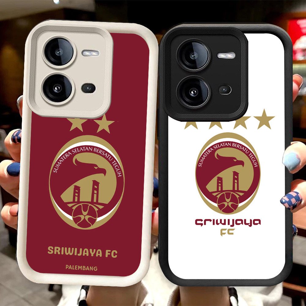 R9 FC-Sriwijayas Casing สําหรับ VIVO Y17S Y28s V25 Y28 V25E สีดําและสีขาว