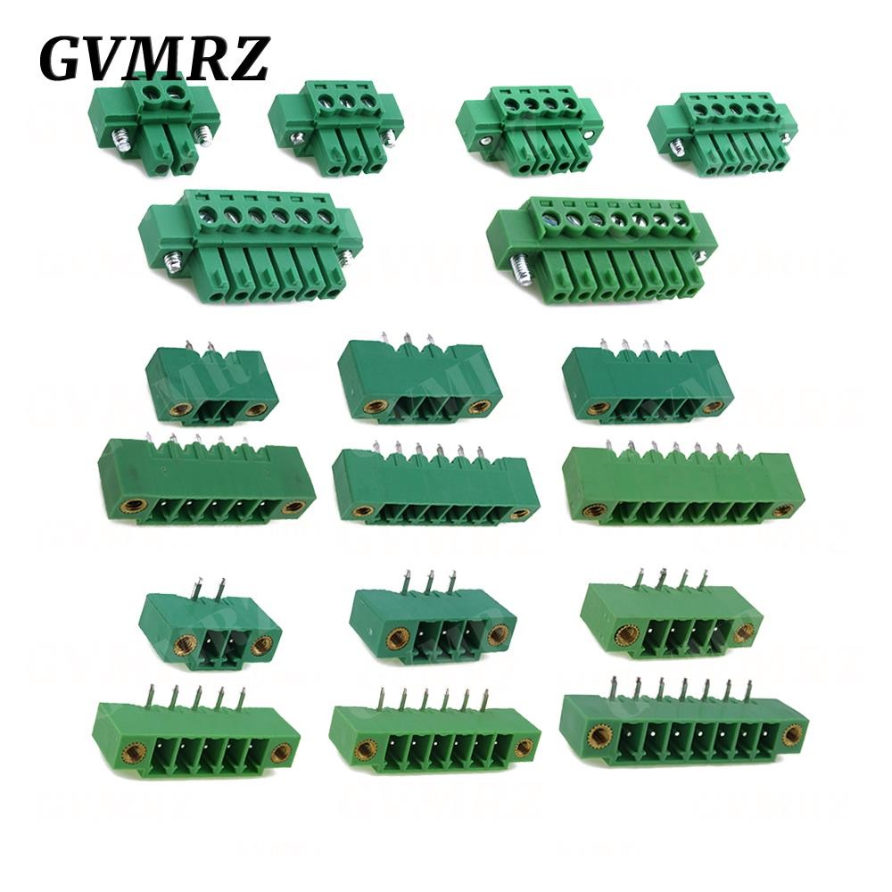 5PCS 15EDG 3.81 พร้อมหน้าแปลน Plug-in Terminal Blocks ปลั๊กซ็อกเก็ต 2/3/4/5/6/7/8/9/10/12P KF15EDG 2