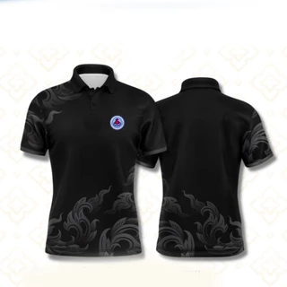 (Qianrui01) เสื้อโปโลลายไทย เสื้อทำงาน แบรนด์Juntakarn จันทกานต์ รุ่น (กนกประยุกต์สีใหม่ อปท) เกรดพรีเมียม ใส่สบาย ไม่ร้อน (เลือกตราหน่วยงานได้ สาธา สพฐ อปท และอื่นๆ)