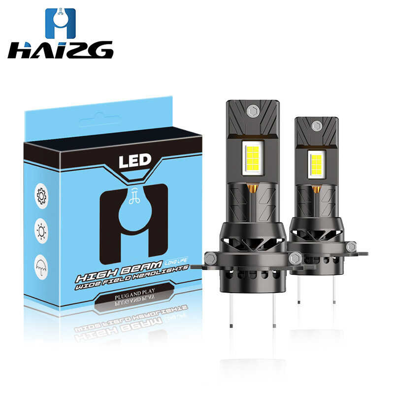 D9P In-Line ไฟหน้า led พลังงานสูง H1 H7 H4 H11HB3 Super Bright Integrated 1: 1 การปรับเปลี่ยน