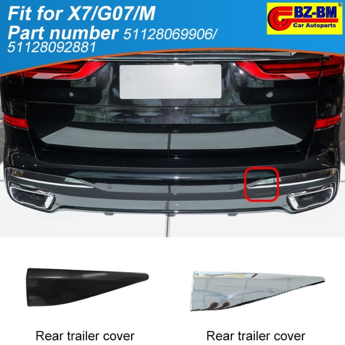 Rear Bumper Trailer Tow Eye Hook Cap Cover For BMW X7 G07 M sport 51128069906 51128092881 51125A16B